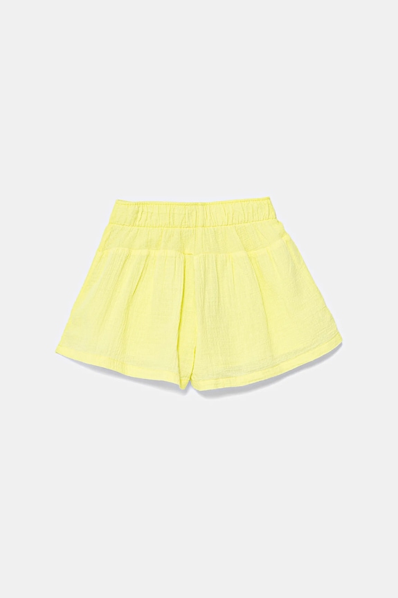 Detské bavlnené šortky United Colors of Benetton 4M6BG902S.P.Seasonal zelená SS25