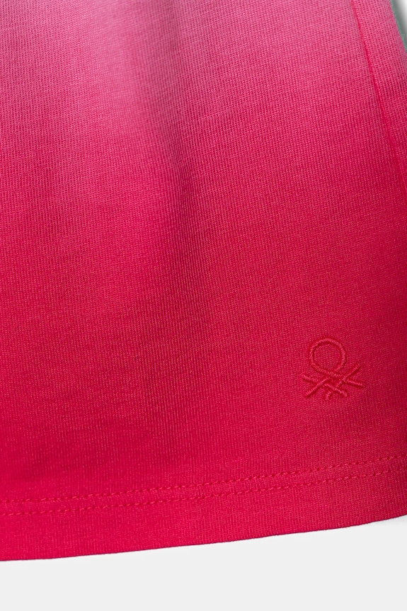 Dziewczynka United Colors of Benetton szorty bawełniane dziecięce 3NPDC903G.G.Seasonal różowy