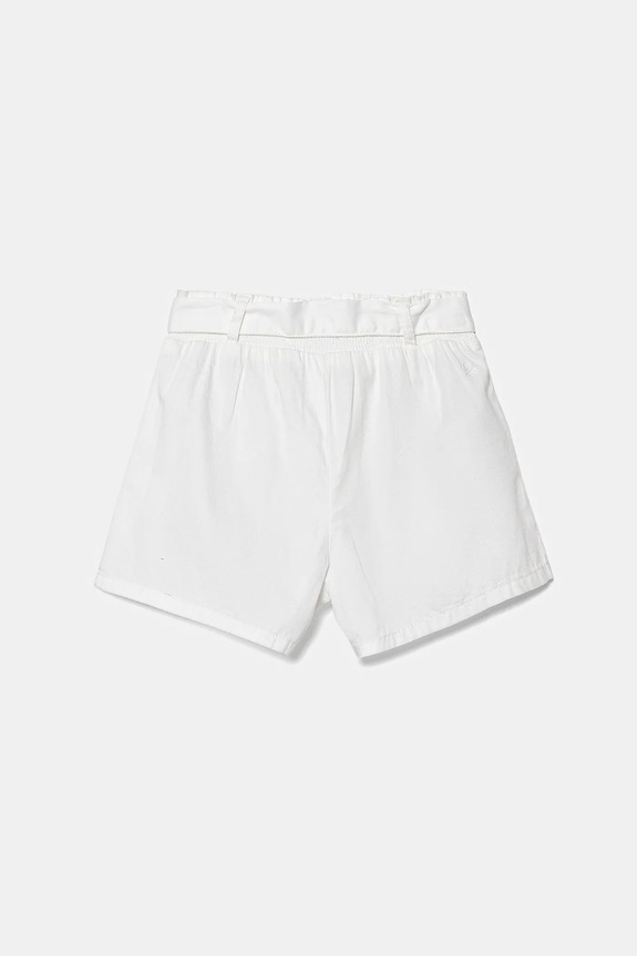Detské bavlnené šortky United Colors of Benetton 47RGG9030.P.Seasonal biela SS25