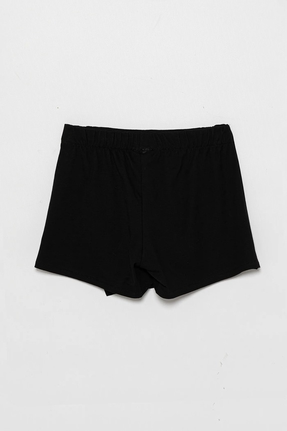 Dětská bavlněná kalhotová sukně United Colors of Benetton 35RYC903H.G.Seasonal černá SS25