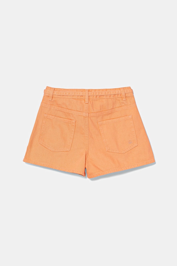 Detské rifľové krátke nohavice United Colors of Benetton 4PLRC903Z.G.Seasonal oranžová SS25