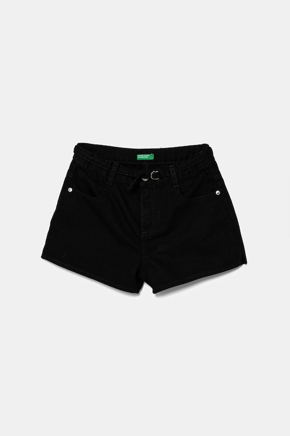 Detské rifľové krátke nohavice United Colors of Benetton bavlna čierna 4PLRC903Z.G.Seasonal