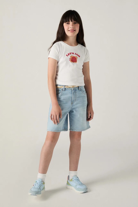 Levi's shorts in jeans bambino/a LVG 94 BAGGY SHORT denim blu 4EM221