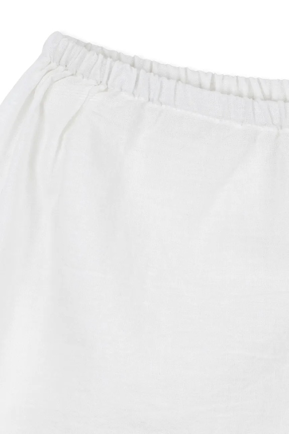 Konges Sløjd pantaloni scurți din bumbac pentru copii RHW X KS FIORI SHORTS GOTS alb KS103598