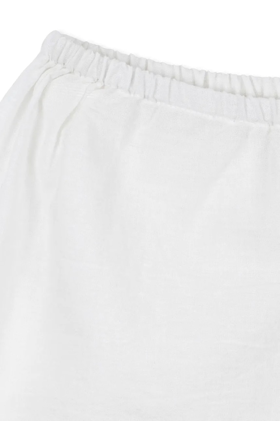 Konges Sløjd pantaloni scurți din bumbac pentru copii RHW X KS FIORI SHORTS GOTS alb KS103598