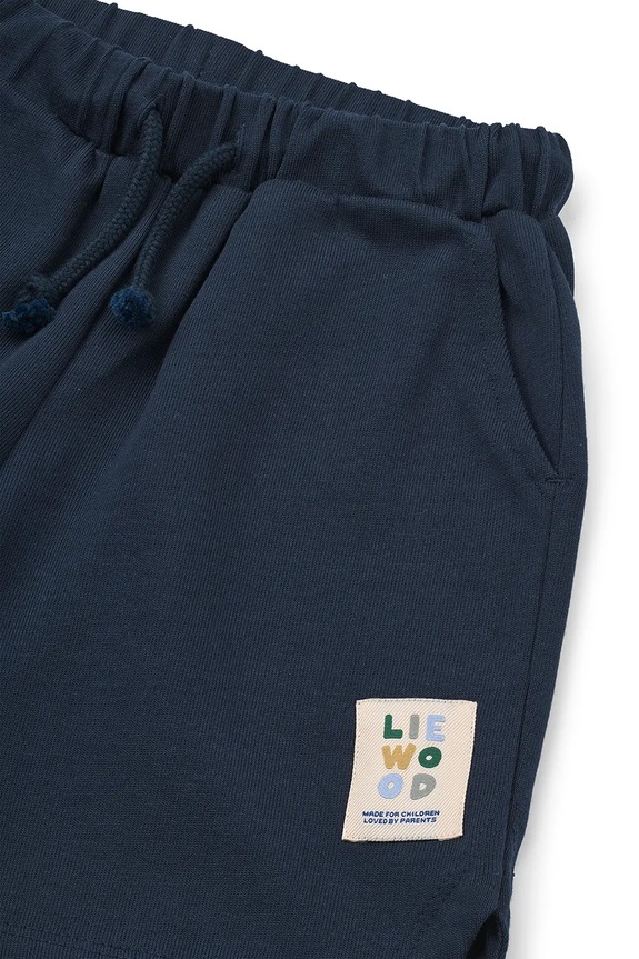 Liewood szorty bawełniane dziecięce Rhett Shorts granatowy LW19828