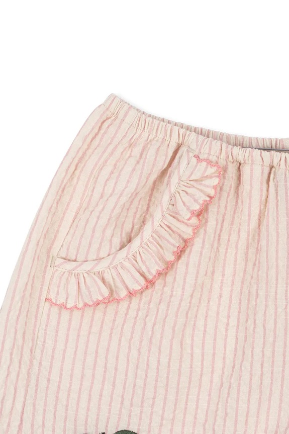 Chłopiec Konges Sløjd szorty ELLIE FRILL SHORTS GOTS KS103163 beżowy