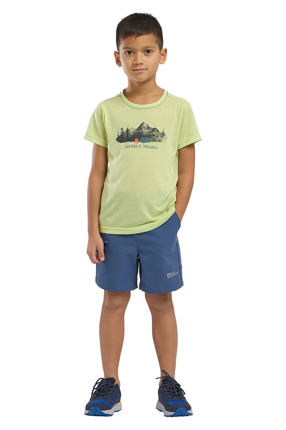 Jack Wolfskin pantaloni scurti copii TURBULENCE SHORTS K casual albastru A63685.116.152