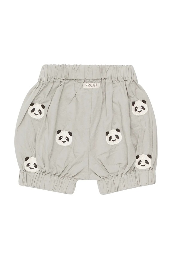 Детские хлопковые шорты Donsje Carson Bloomers Pandas 3029805 серый SS25