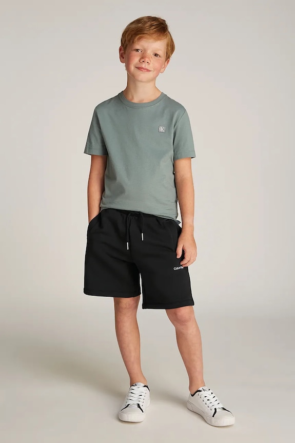 Calvin Klein Jeans pantaloni scurți din bumbac pentru copii IU0IU00703.104.116.PPYA