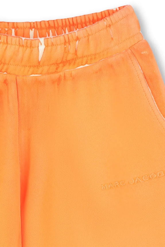 Otroške bombažne kratke hlače Marc Jacobs W60478.156 oranžna SS25