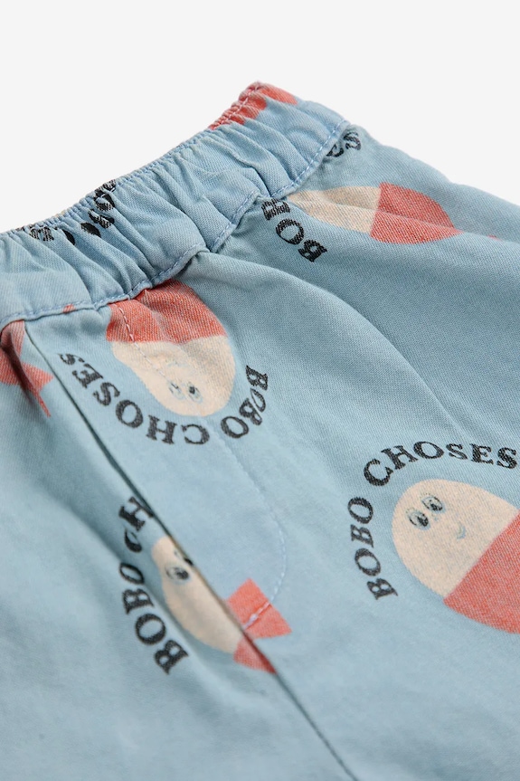 Dětské bavlněné šortky Bobo Choses Morning Egg modrá 125AB048