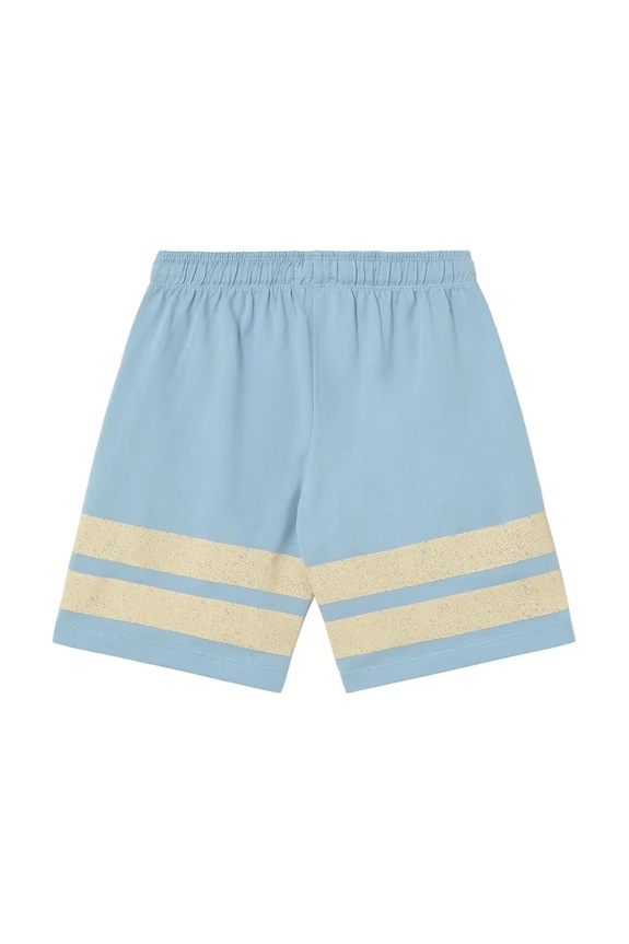 Dječaci Dječje pamučne kratke hlače Tinycottons STRIPES LOGO SHORT SS25.139 plava