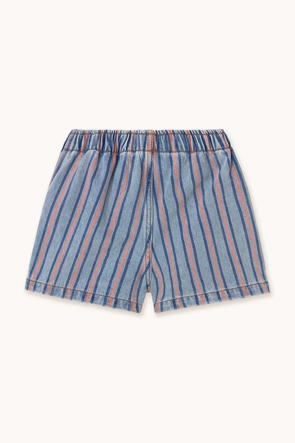 Chlapec Detské bavlnené šortky Tinycottons STRIPES MULTICOLOR SHORT SS25.239 modrá