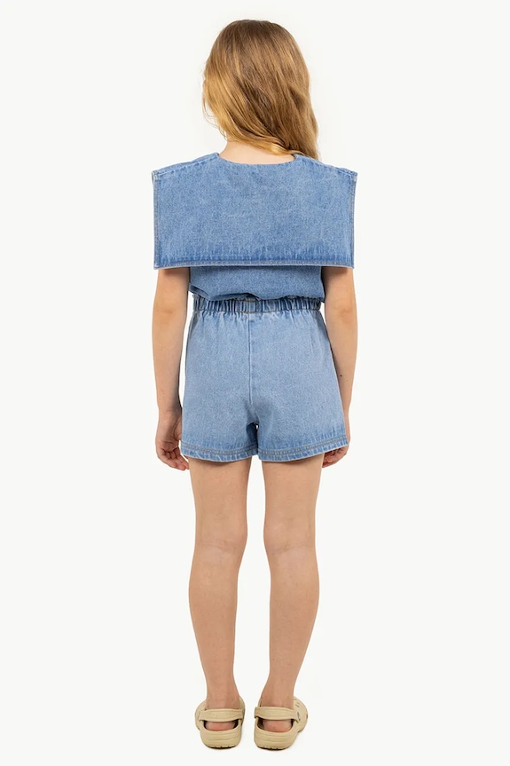 Detské bavlnené šortky Tinycottons STRAWBERRIES WOVEN SHORT SS25.249 modrá