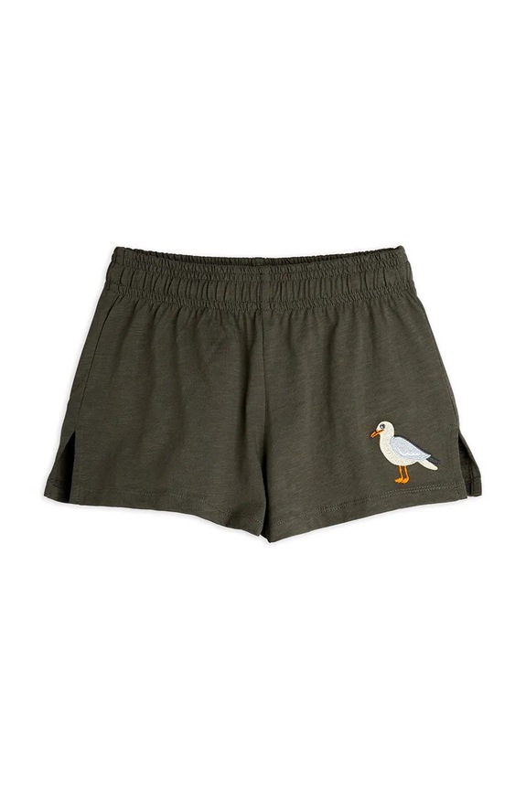 Dječje pamučne kratke hlače Mini Rodini Seagull 2523012799 crna SS25