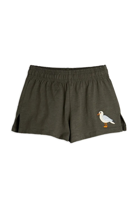 Dječje pamučne kratke hlače Mini Rodini Seagull 2523012799 crna SS25