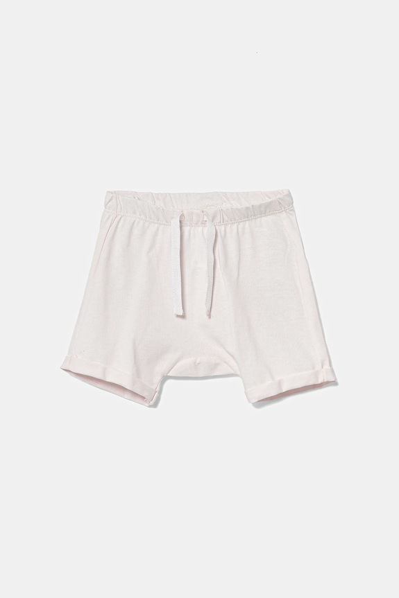 Detské bavlnené šortky United Colors of Benetton 3MI5A900H.W.Seasonal ružová SS25