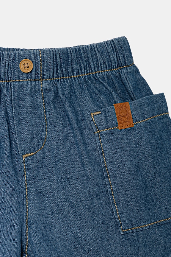BIMBA United Colors of Benetton pantaloncini in denim per neonati 4DHJA900W.W.Seasonal blu