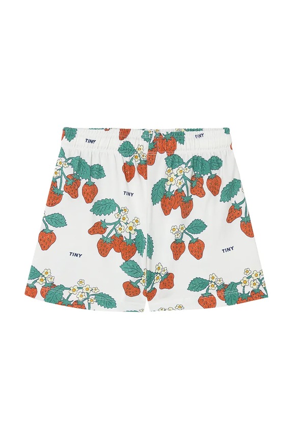 Tinycottons szorty bawełniane dziecięce STRAWBERRIES SHORT SS25.002 beżowy SS25