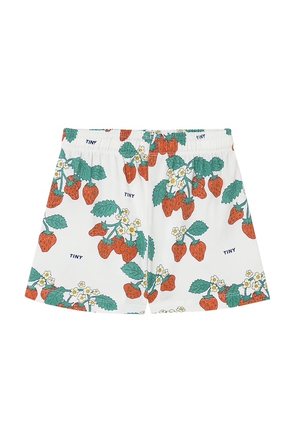 Tinycottons szorty bawełniane dziecięce STRAWBERRIES SHORT SS25.002 beżowy SS25