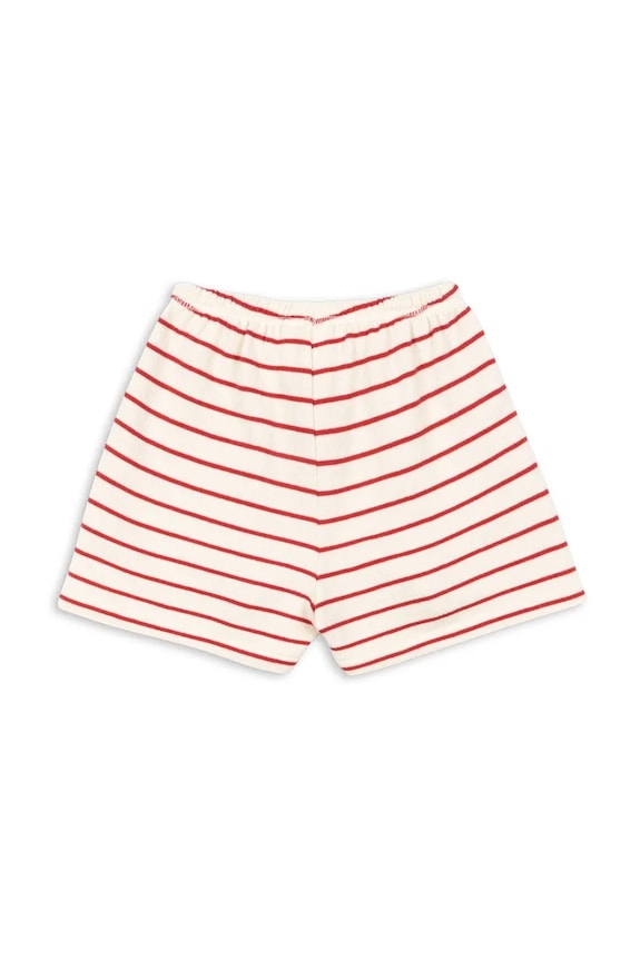 Chlapec Detské bavlnené šortky Konges Sløjd RHW X KS LARGO SHORTS GOTS KS103607 červená