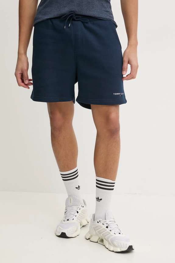 Kraťasy Tommy Jeans bavlna námořnická modř DM0DM20637