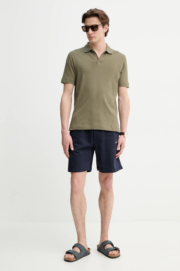 Pamučne kratke hlače Les Deux LDM531071 mornarsko plava SS25