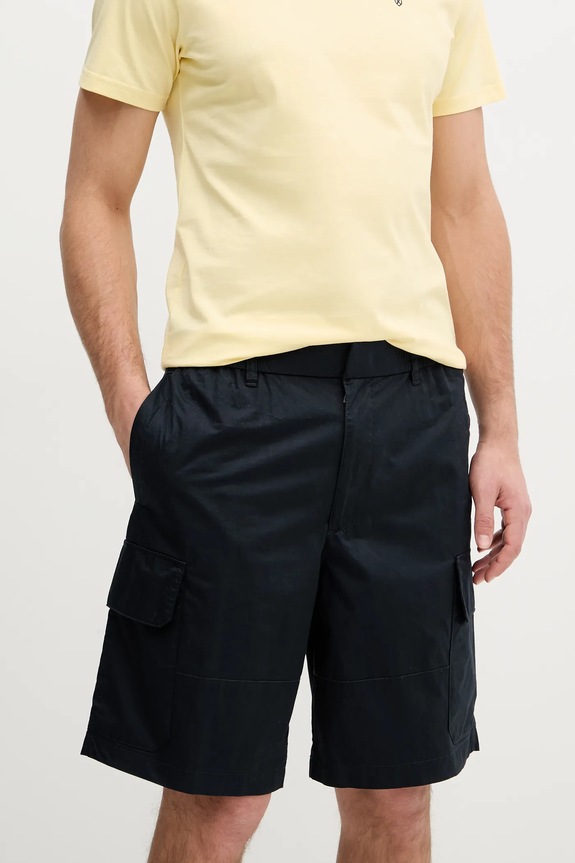 Armani Exchange pantaloncini in cotone tessuto blu navy XM000150.AF11882
