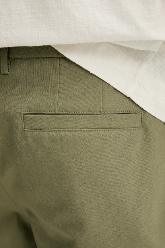 A.P.C. pantaloni scurți din bumbac short crew verde COHFU.H10198