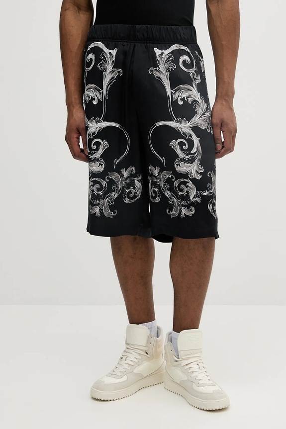 Kraťasy Versace Jeans Couture látka černá 78GAD10B.NS626
