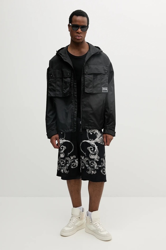 Kraťasy Versace Jeans Couture 78GAD10B.NS626 černá SS25