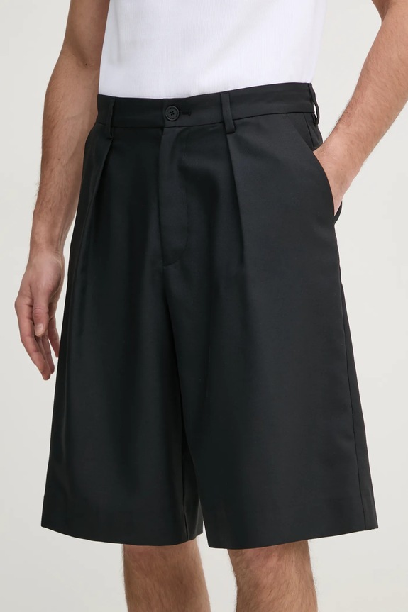 Kratke hlače Versace Jeans Couture s elastinom crna 78GAD118.N0441