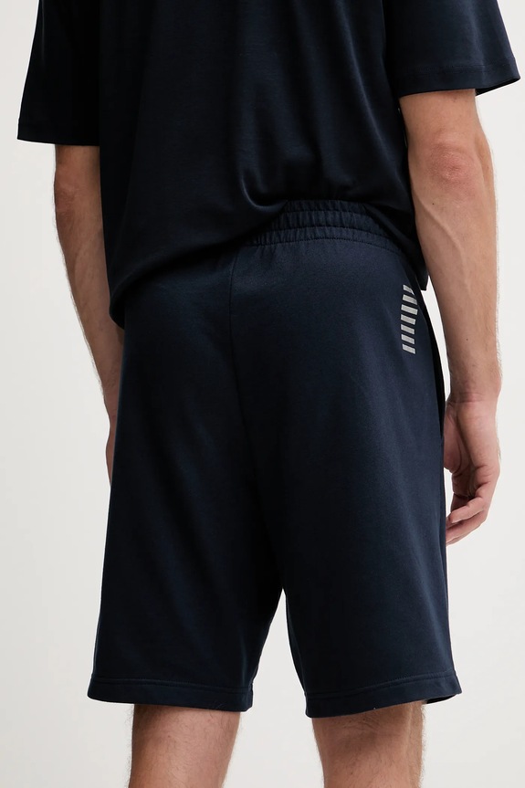 Ruházat EA7 Emporio Armani pamut rövidnadrág PJVRZ.8NPS65 sötétkék