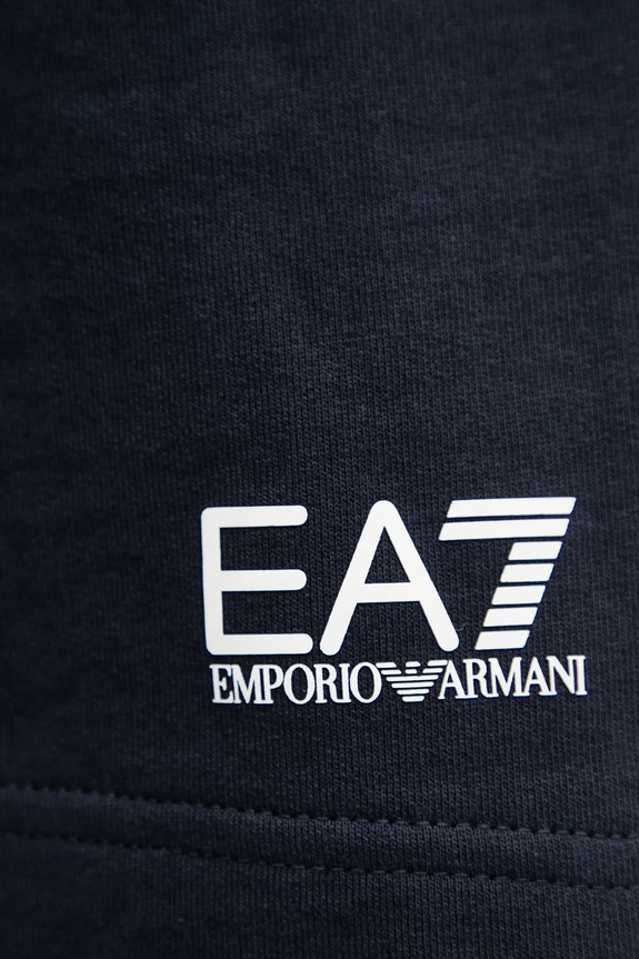 EA7 Emporio Armani pantaloncini in cotone blu navy PJVRZ.8NPS65