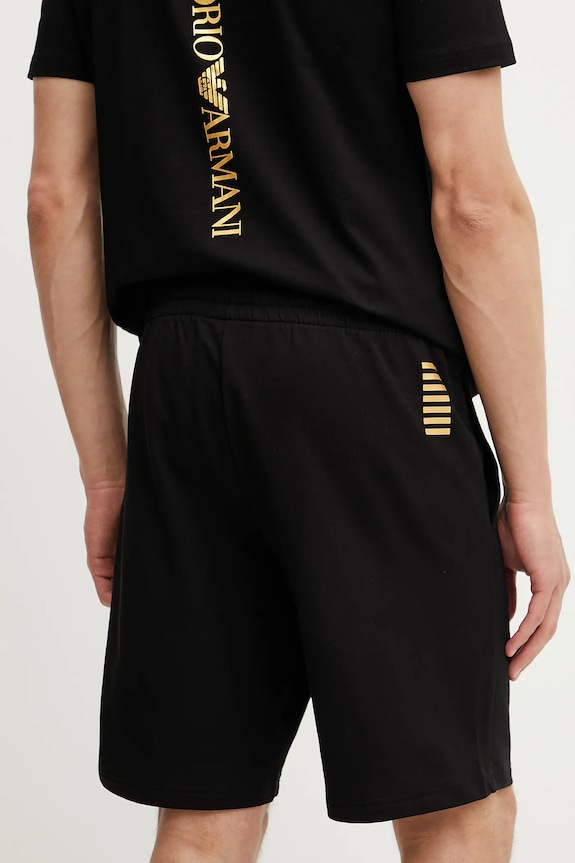 Ruházat EA7 Emporio Armani pamut rövidnadrág PJVRZ.8NPS65 fekete