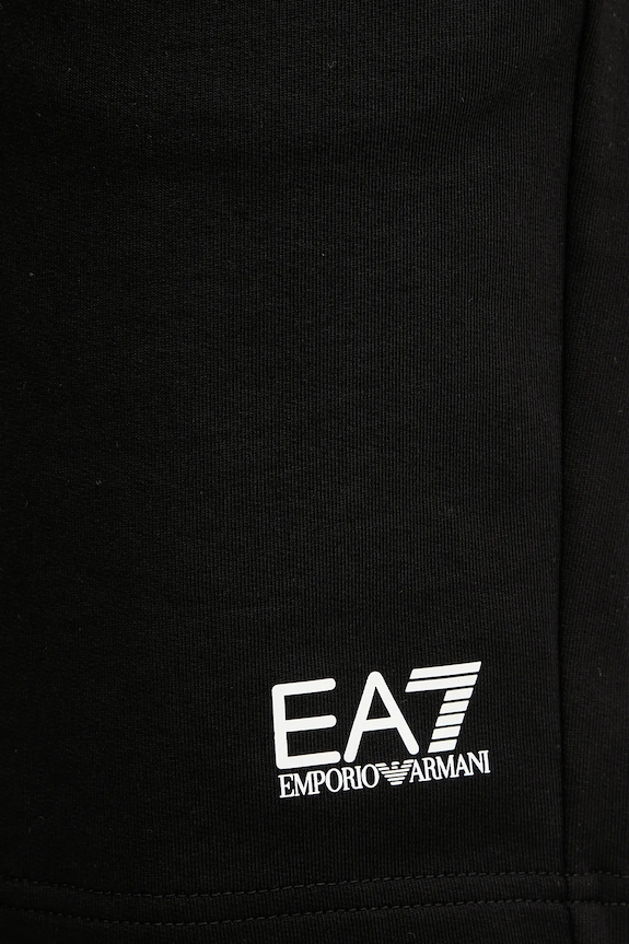 Bavlnené šortky EA7 Emporio Armani čierna PJVRZ.8NPS65