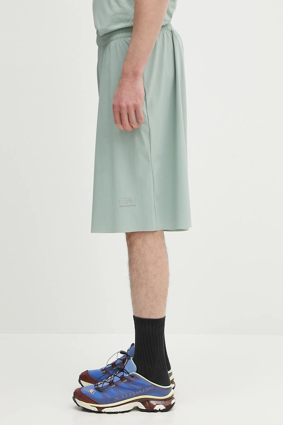Шорты MM6 Maison Margiela SH0MU0017.M35417 зелёный SS25