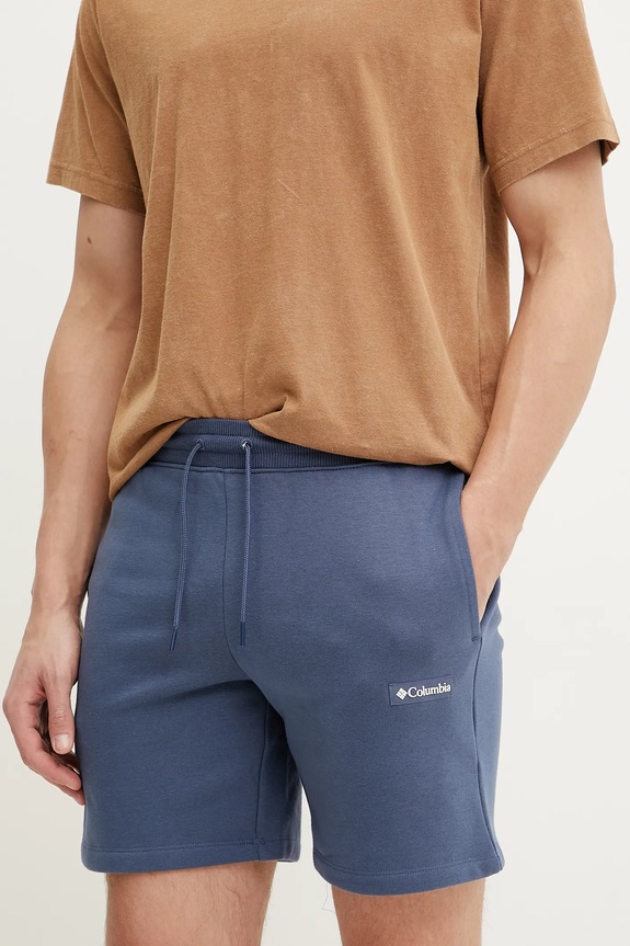Σορτς Columbia Meridian Creek πλεκτό ύφασμα μπλε 2120092