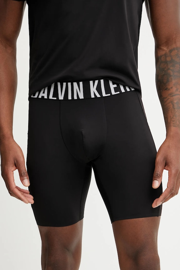 Σορτς προπόνησης Calvin Klein Performance με ελαστάν μαύρο LVGMS5L700