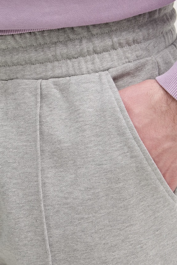 United Colors of Benetton pantaloni scurți de trening pentru bărbați, din bumbac gri 342ZU900X