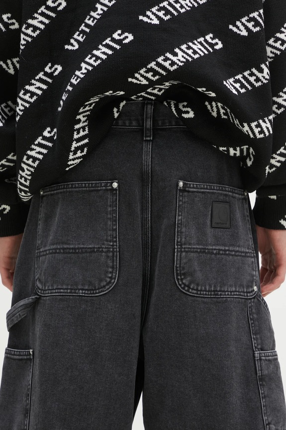 Carhartt WIP denim shorts Rivet Short black I034319.8906