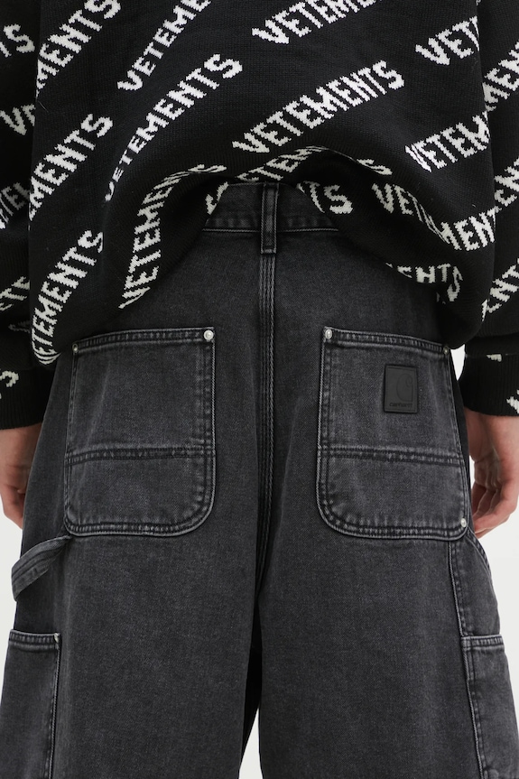Carhartt WIP denim shorts Rivet Short black I034319.8906