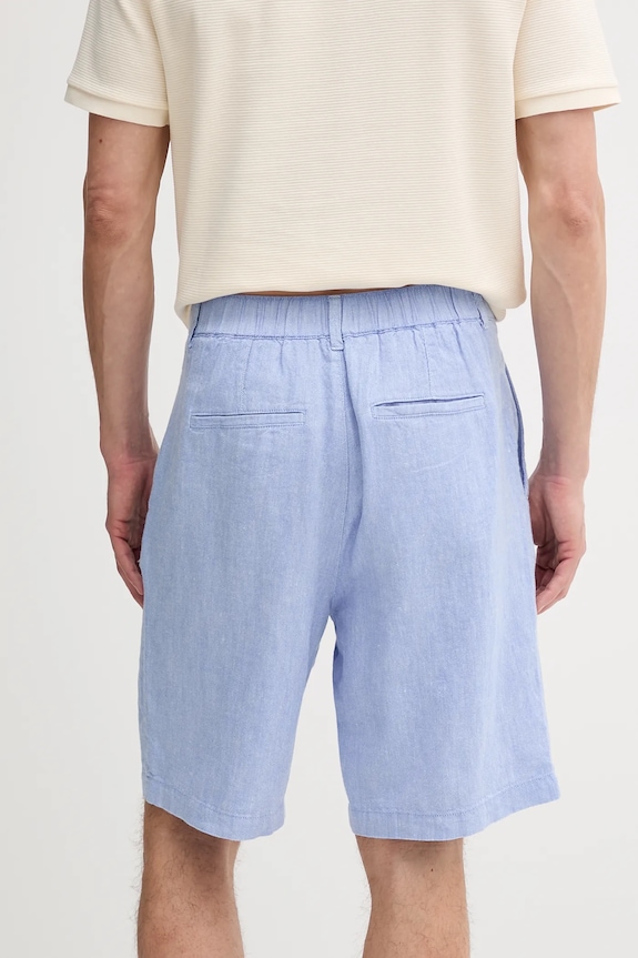 Ρούχα Σορτς από λινό United Colors of Benetton 43B3U9010 μπλε