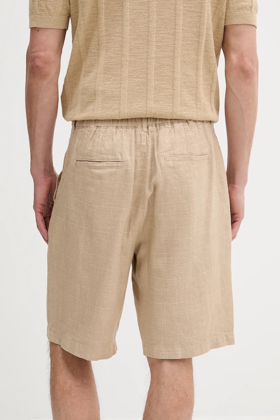 Abbigliamento United Colors of Benetton pantaloncini in lino 43B3U9010 beige