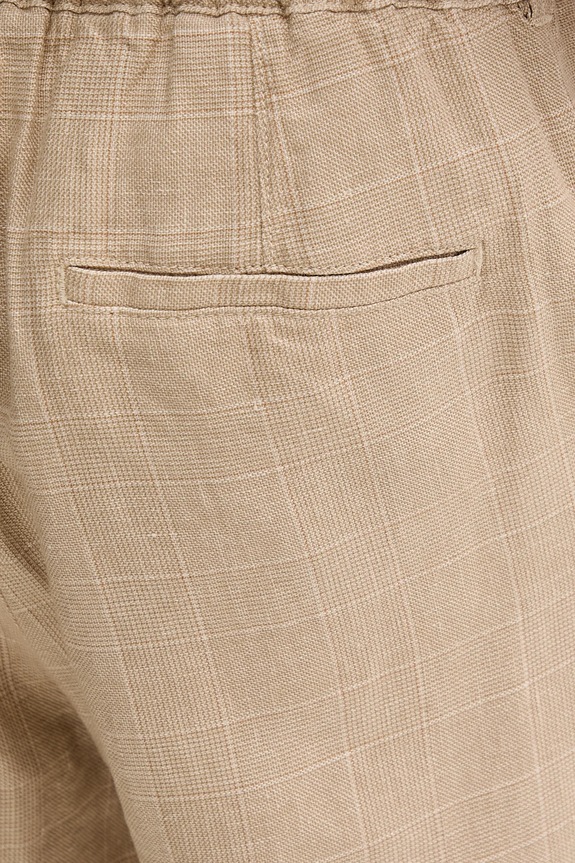 United Colors of Benetton pantaloncini in lino beige 43B3U9010