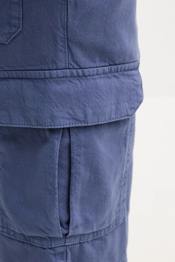 Λινό σορτς United Colors of Benetton μπλε 4V3EU900V