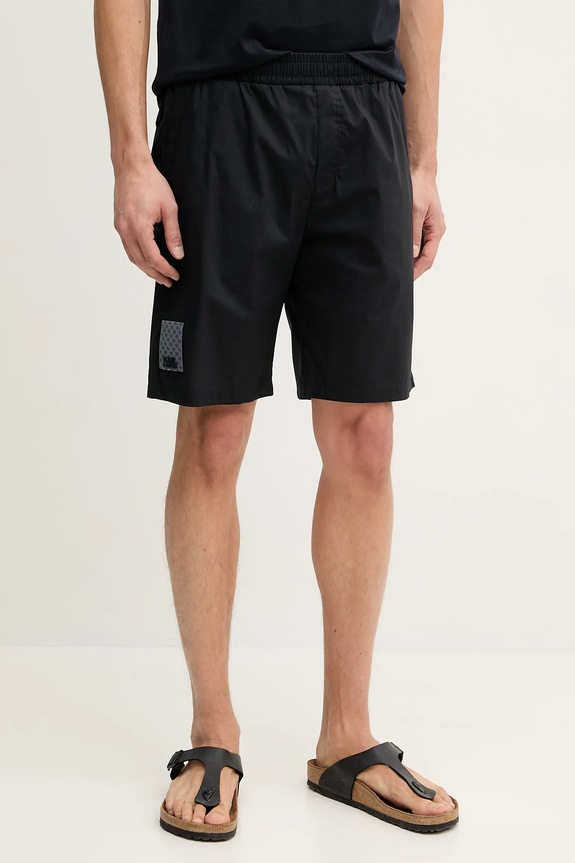 Kratke hlače Karl Lagerfeld s elastinom crna 552600.265709