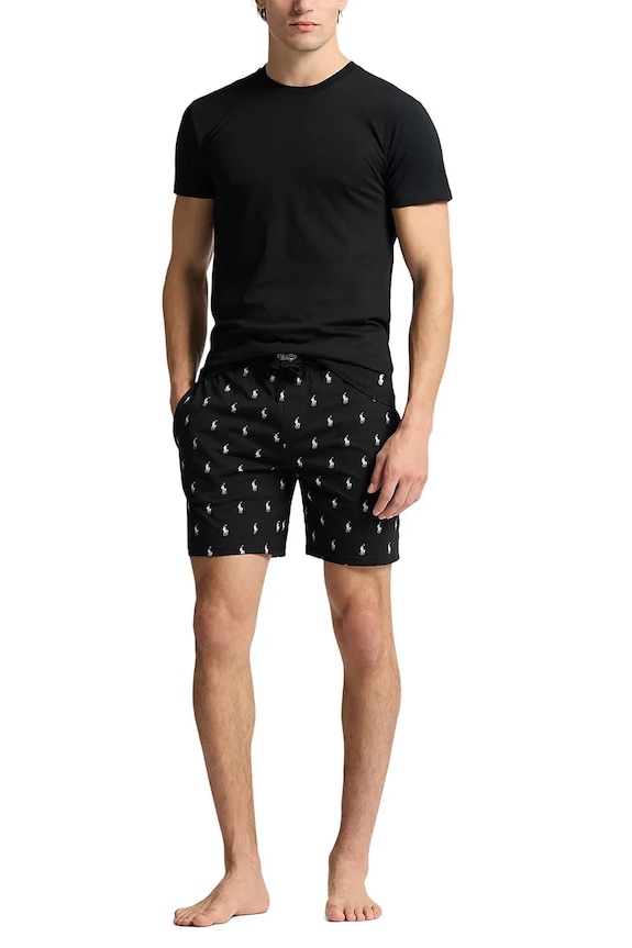 Bavlnené šortky Polo Ralph Lauren bavlna čierna 714965505