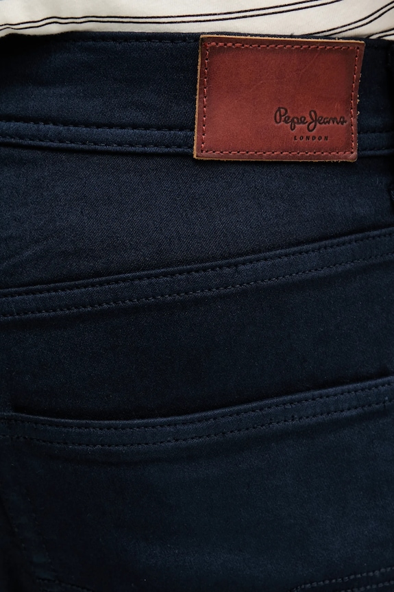 Σορτς Pepe Jeans SLIM GYMDIGO SHORT σκούρο μπλε PM801075YH6